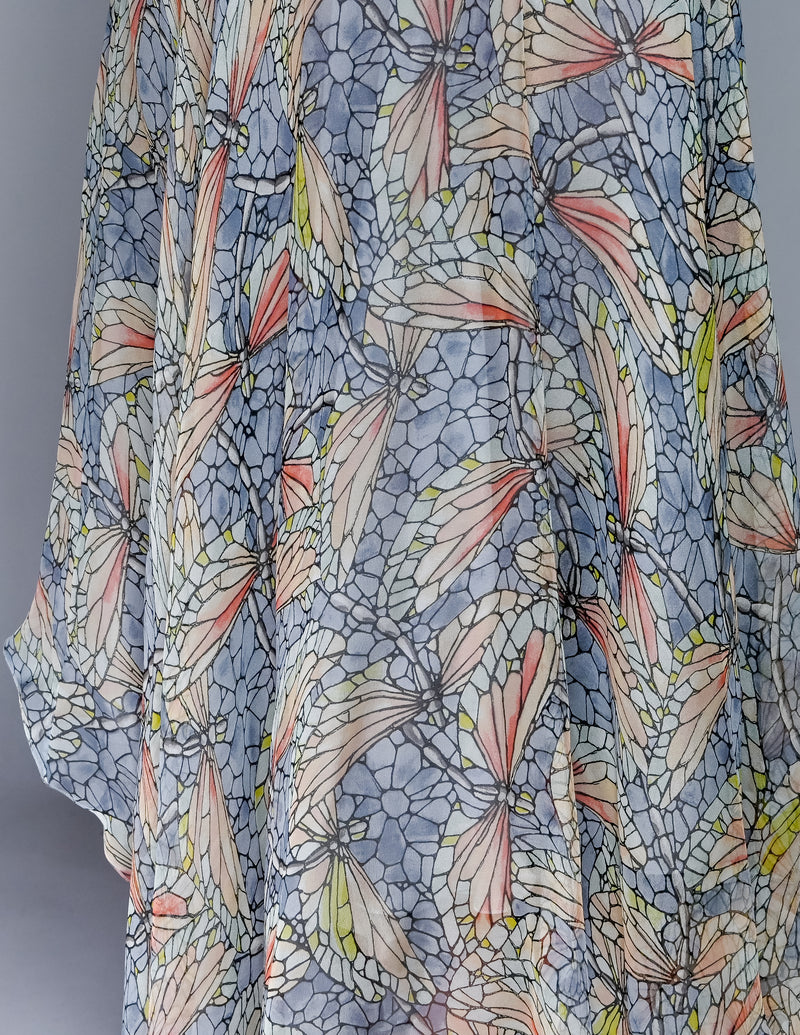 Alexander McQueen SS 2004 Deliverance RTW Dragonfly Stained Glass Skirt (38)