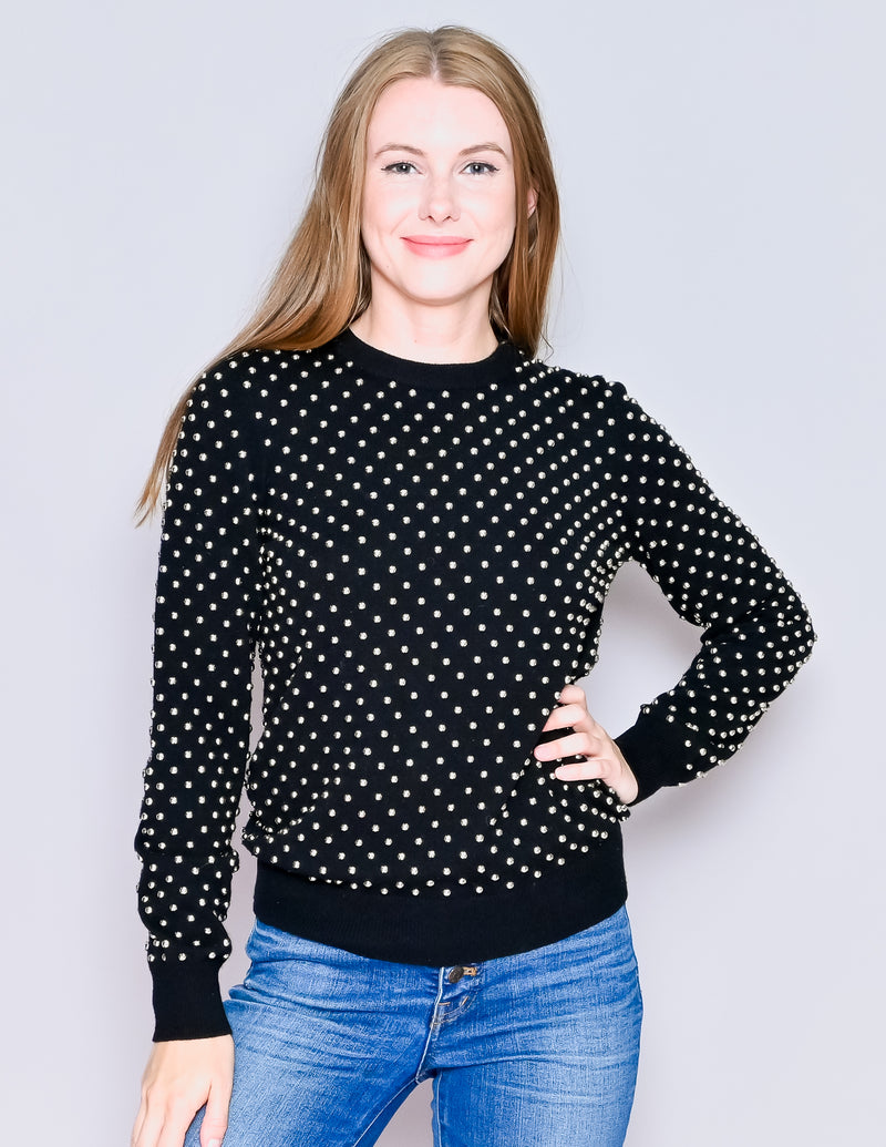 MICHAEL KORS Collection Studded Cashmere Sweater S Fashion Without Trashin