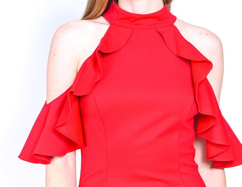 AMANDA UPRICHARD Red Haven Bodycon Dress (S)