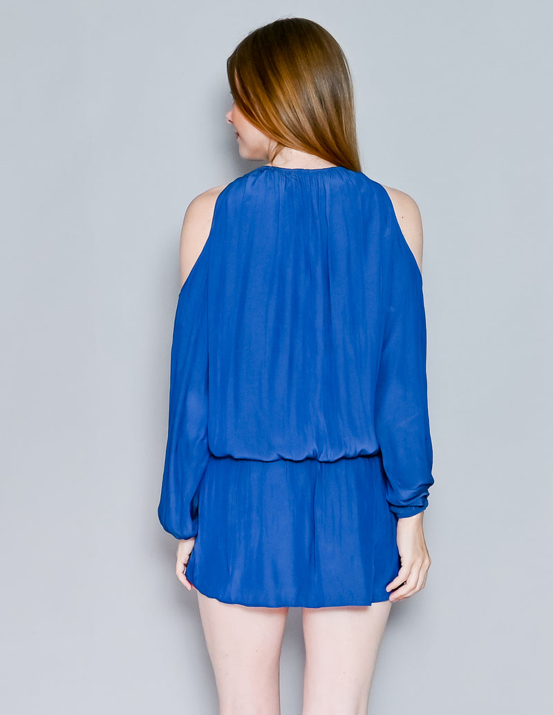 RAMY BROOK New York Blue Lauren Silky Dress (S)