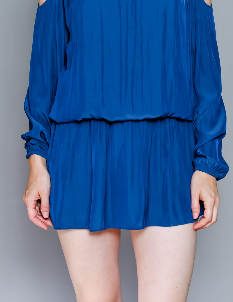 RAMY BROOK New York Blue Lauren Silky Dress (S)