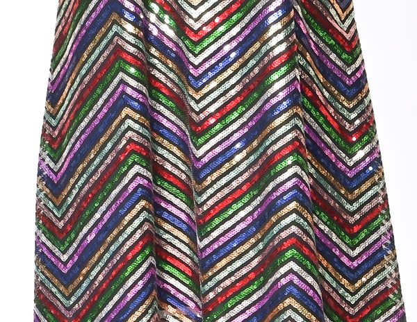 AMANDA UPRICHARD Halette Sequin Shift Mini Dress (Size S)