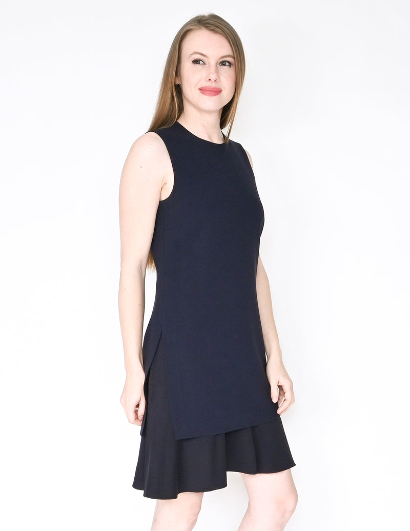 THEORY Sleeveless Malkan Winslow Combo Layer Dress (Size 6)