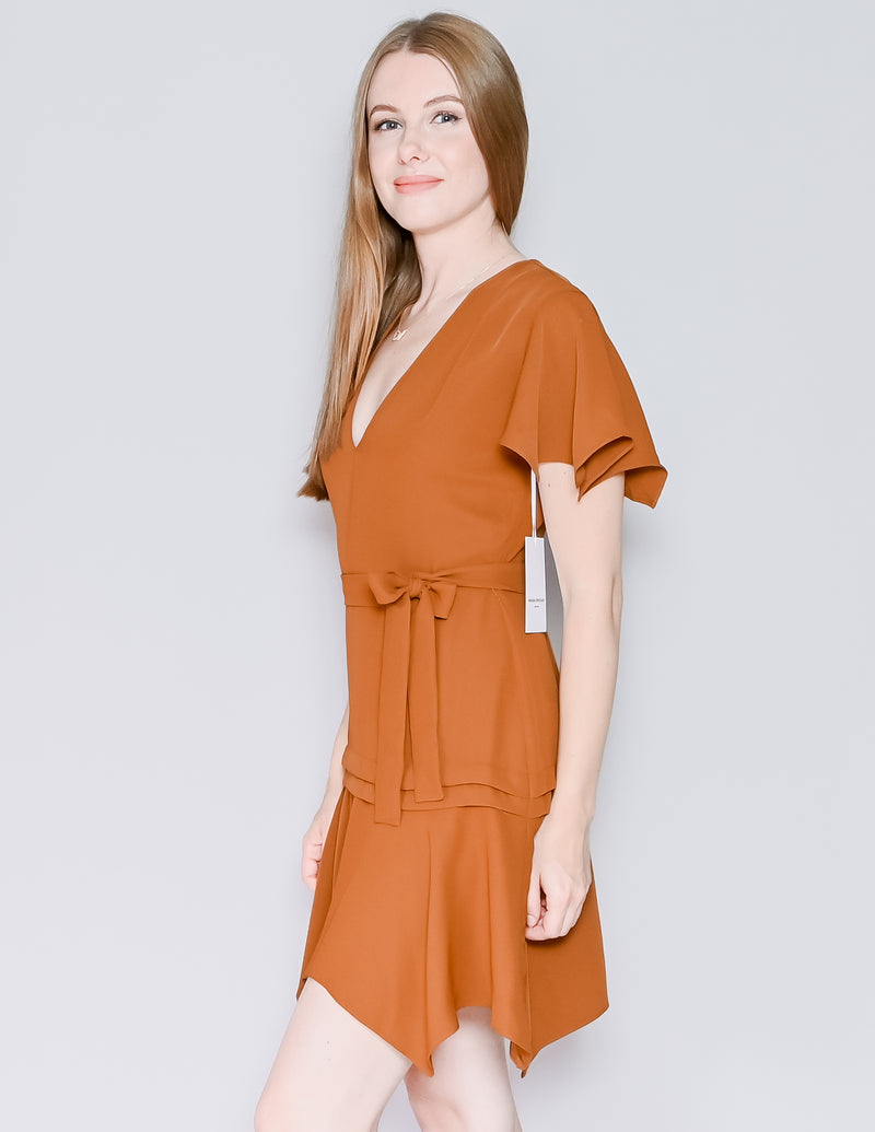 AMANDA UPRICHARD Amalfi Tan Mini Dress NWT (S)