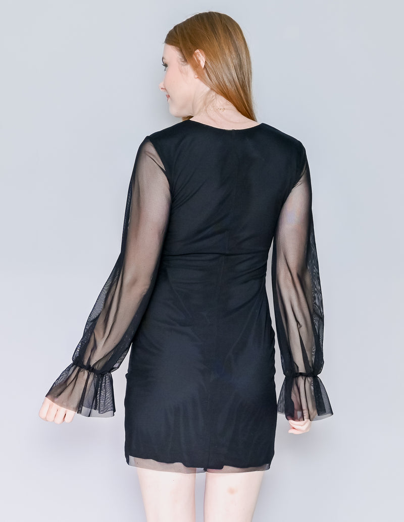 AMANDA UPRICHARD Beaumont Mesh Mini Dress (S)
