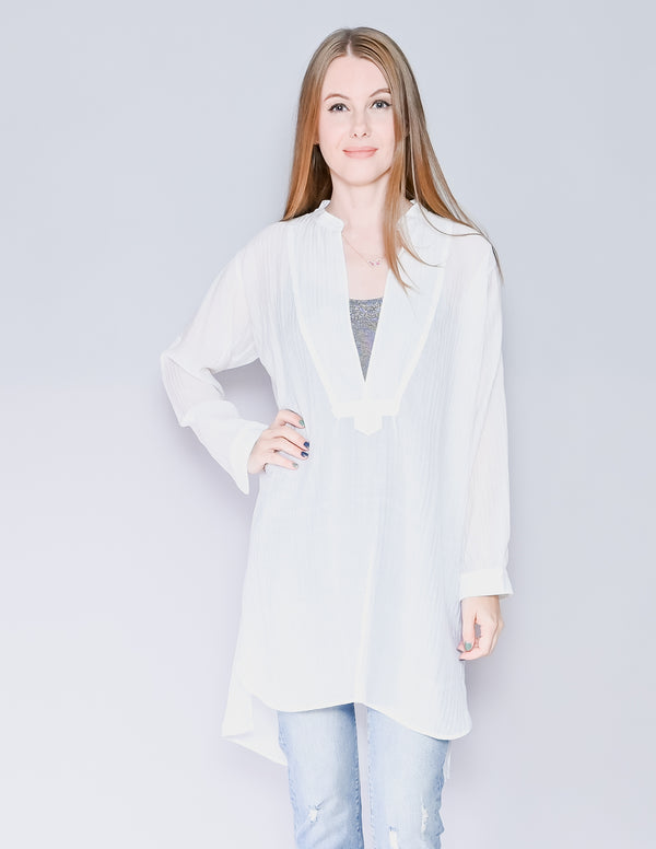 AMANDA UPRICHARD White Kaftan Tunic (S)