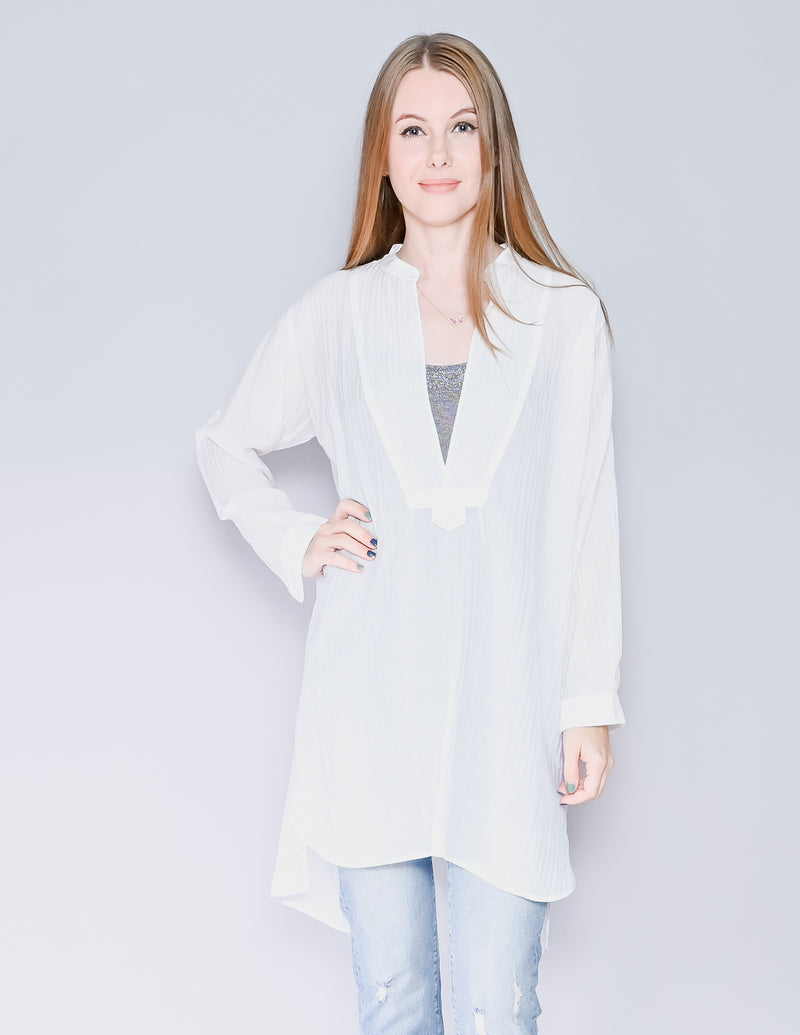 AMANDA UPRICHARD White Kaftan Tunic (S)