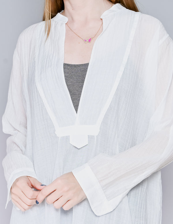 AMANDA UPRICHARD White Kaftan Tunic (S)