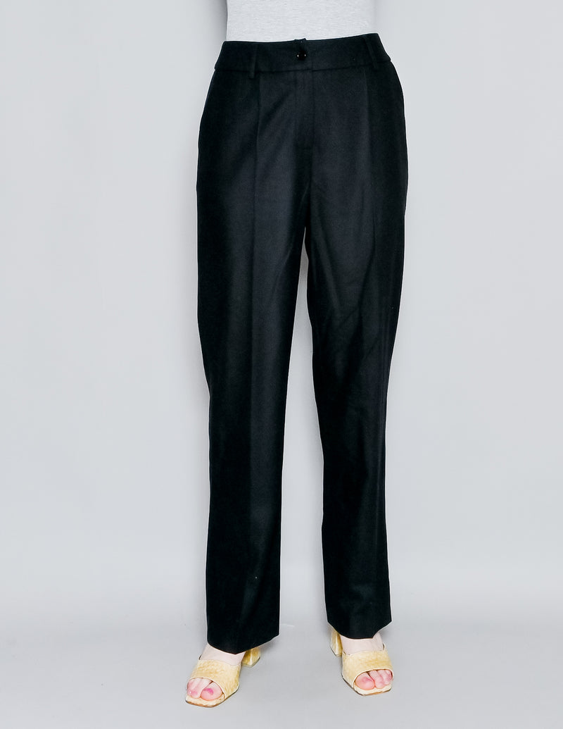 LA COLLECTION Nerit Straight-Leg Mid-Rise Wool Trousers (0)