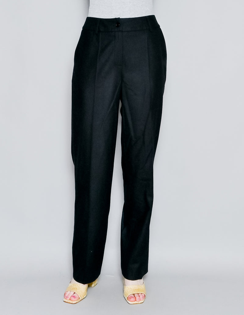 LA COLLECTION Nerit Straight-Leg Mid-Rise Wool Trousers (0)