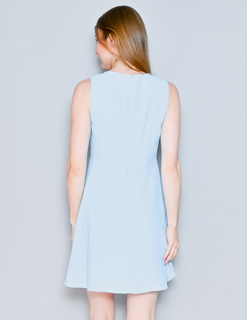 AMANDA UPRICHARD Blue Diana Crew Mini Dress (S)