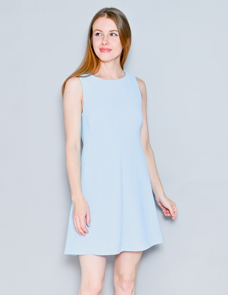 AMANDA UPRICHARD Blue Diana Crew Mini Dress (S)
