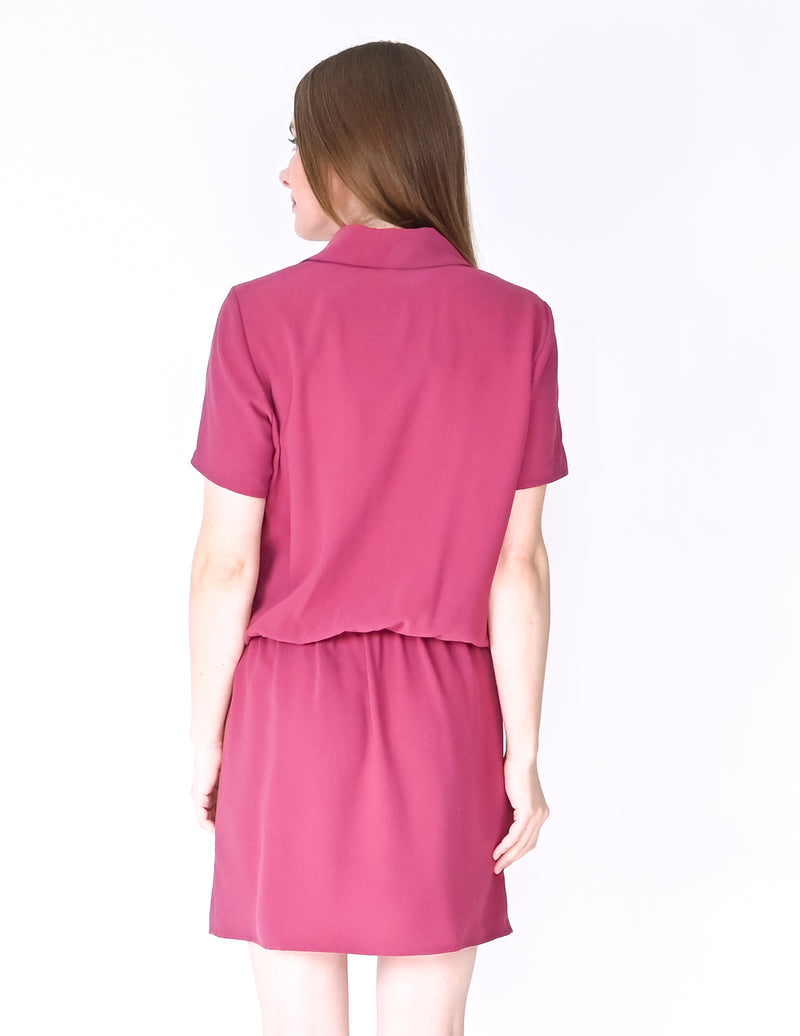AMANDA UPRICHARD Leonard Plum Mini Dress (Size S)