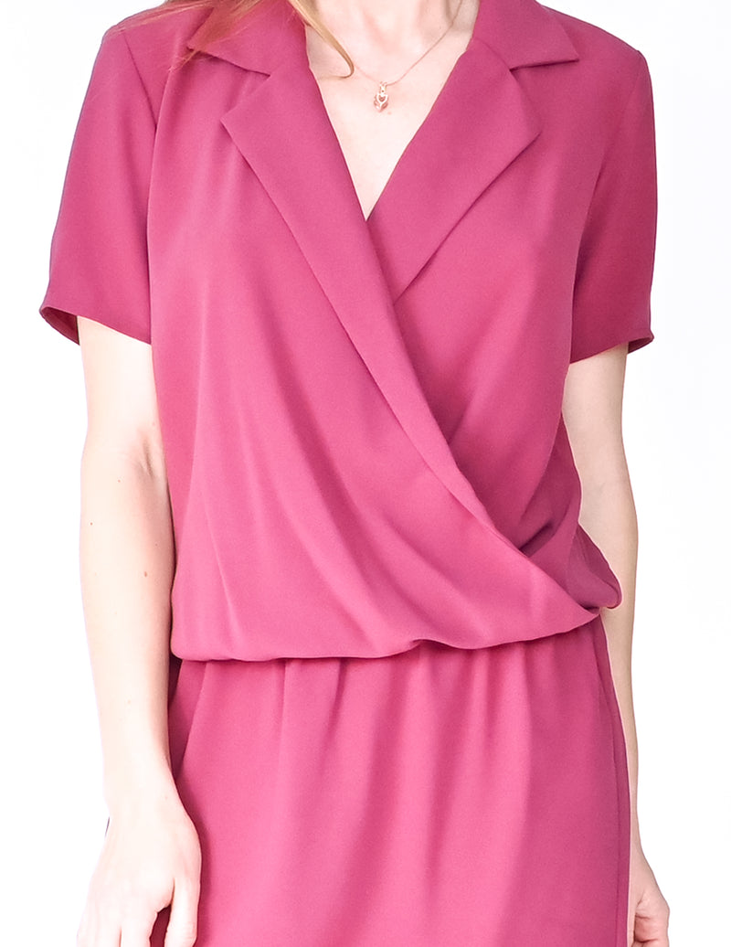 AMANDA UPRICHARD Leonard Plum Mini Dress (Size S)