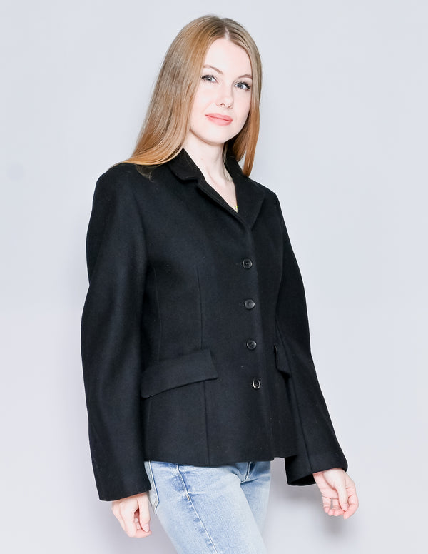 NOMINATE Milano Black Wool-Blend Jacket (S)