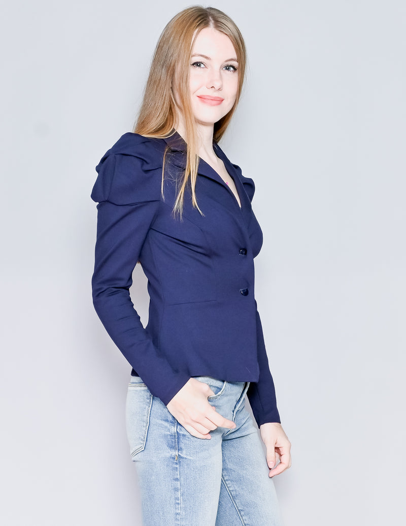 AMANDA UPRICHARD Navy Ponte Angelique Blazer (S)
