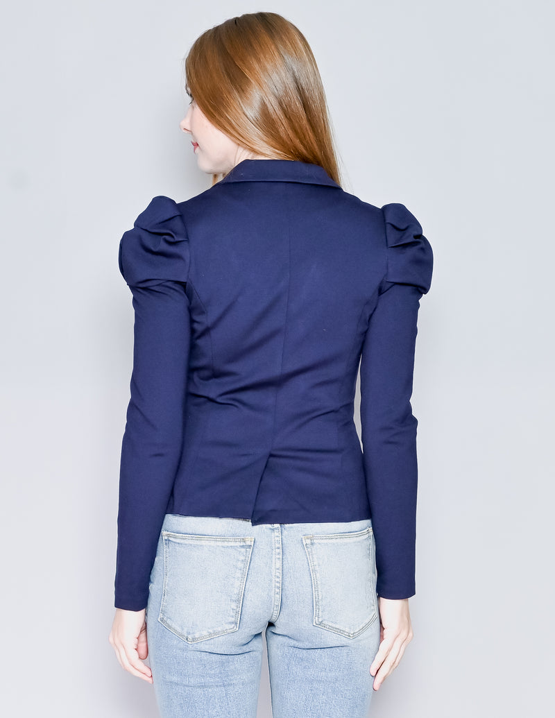 AMANDA UPRICHARD Navy Ponte Angelique Blazer (S)