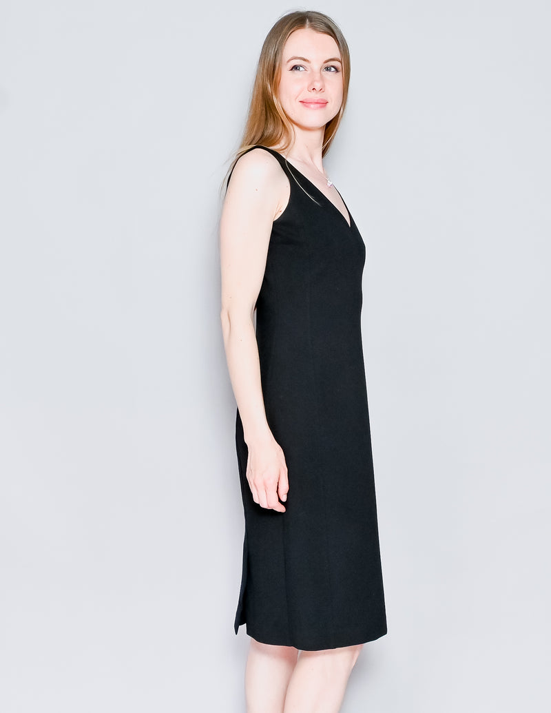 PIAZZA SEMPIONE Sleeveless Black Sheath Dress