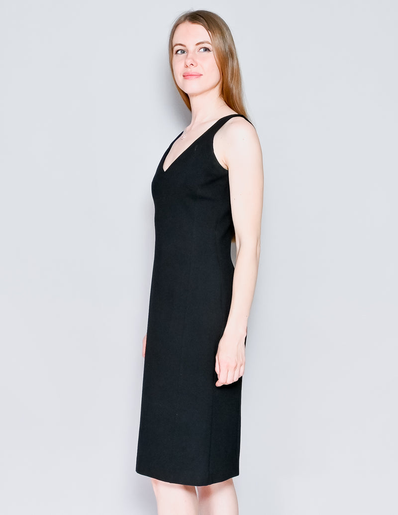 PIAZZA SEMPIONE Sleeveless Black Sheath Dress