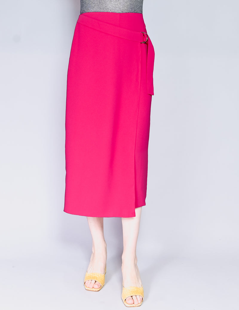 AMANDA UPRICHARD Fuchsia Wrap Front Culottes (S)