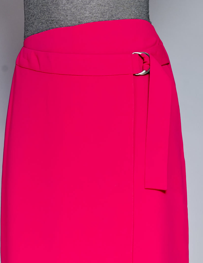 AMANDA UPRICHARD Fuchsia Wrap Front Culottes (S)