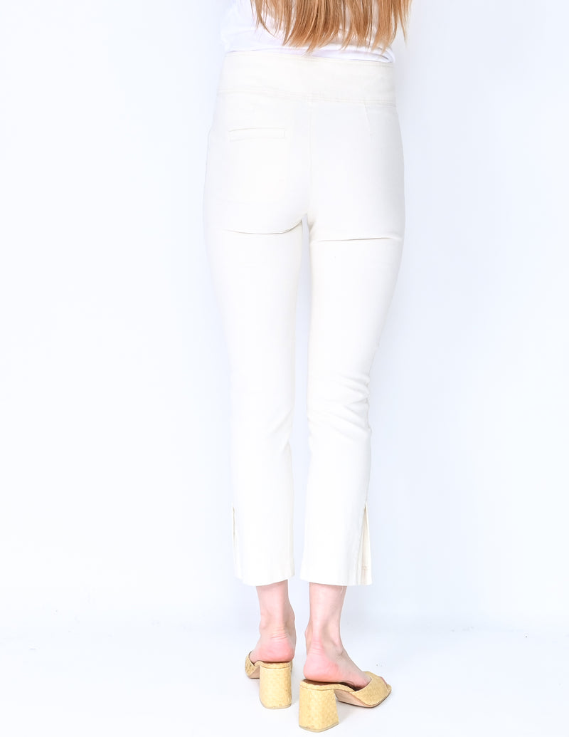 ISABEL MARANT Cream Skinny Cropped Pants (Size 6)