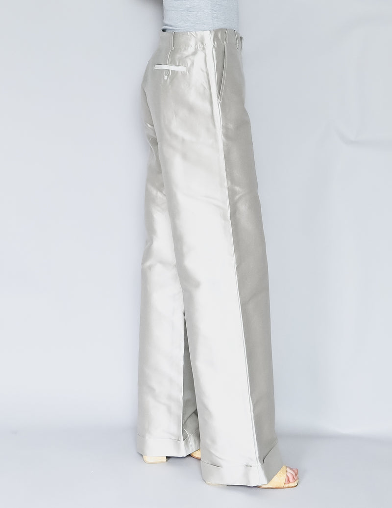 RALPH LAUREN Mulberry Silk Blend Wide-Leg Petra Pants (8)