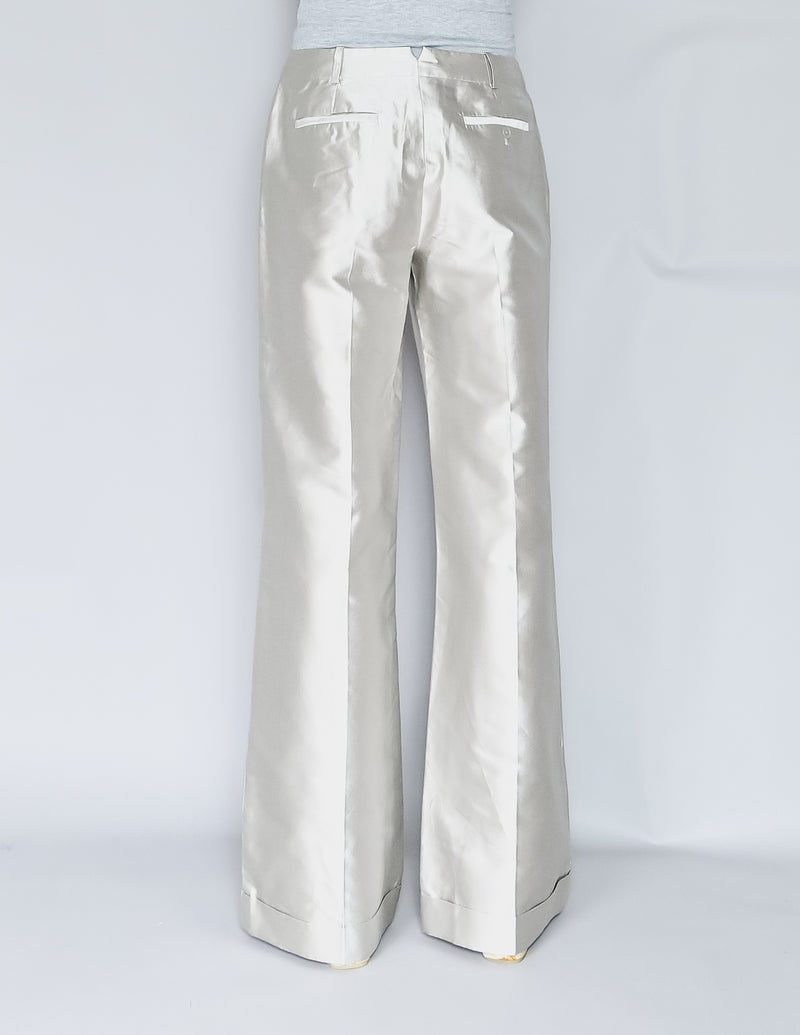 RALPH LAUREN Mulberry Silk Blend Wide-Leg Petra Pants (8)