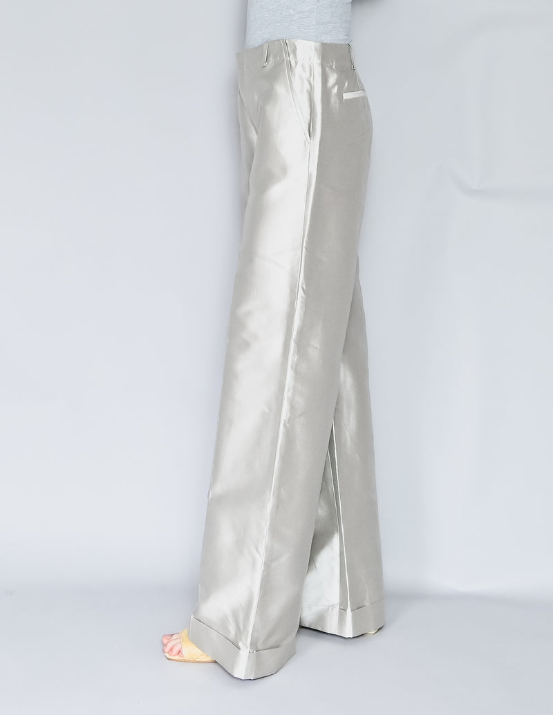 RALPH LAUREN Mulberry Silk Blend Wide-Leg Petra Pants (8)