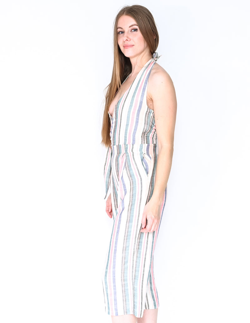 SOLID & STRIPED Multi Stripe Camille Jumpsuit NWT (Size S)