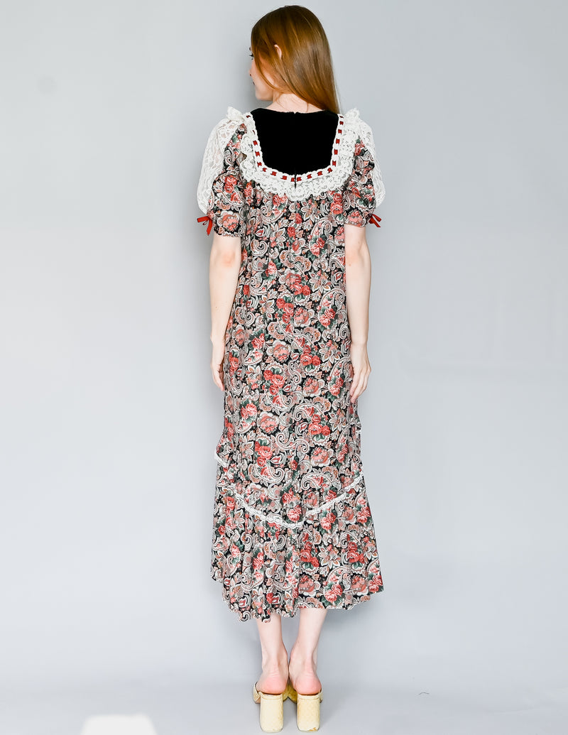 VINTAGE Sun Babies For Liberty House Floral Dress (S)