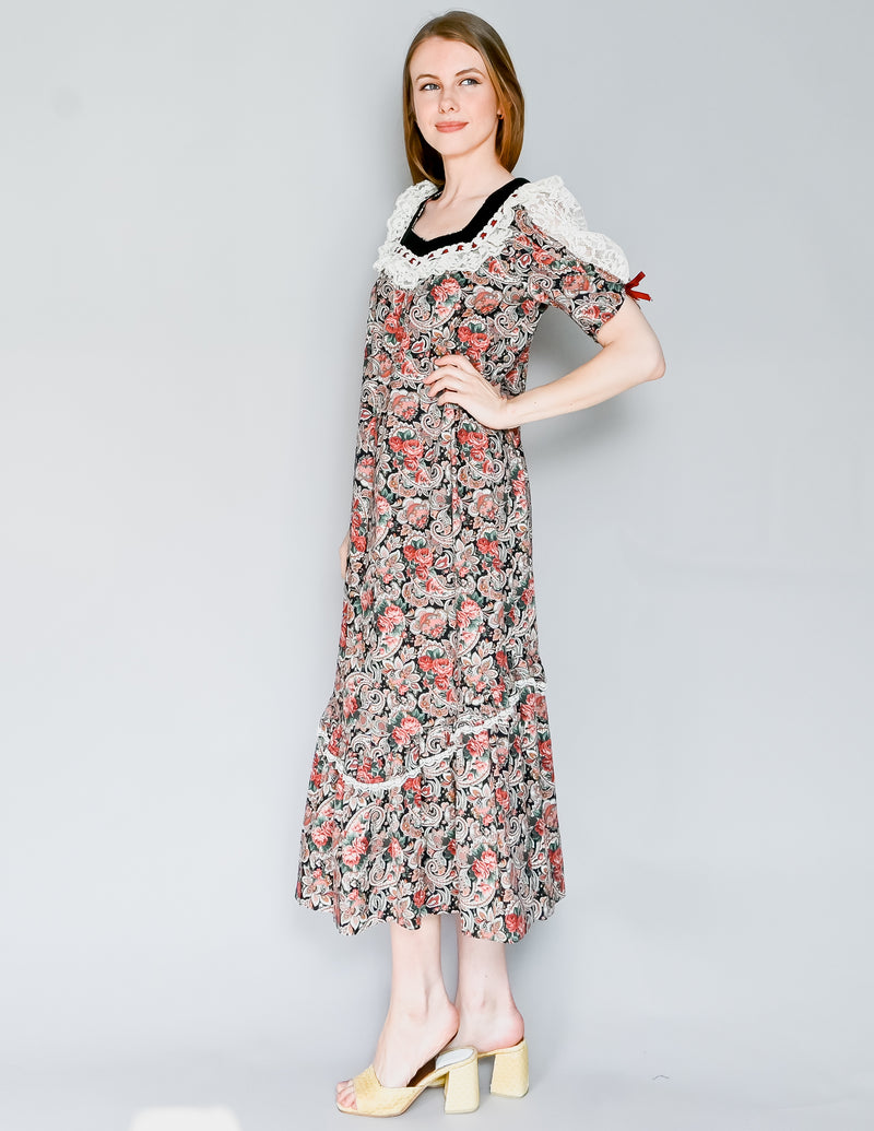 VINTAGE Sun Babies For Liberty House Floral Dress (S)
