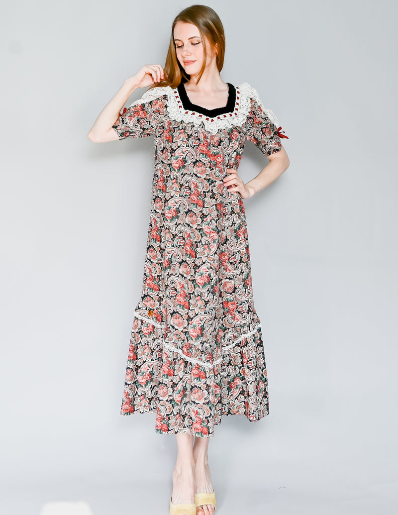 VINTAGE Sun Babies For Liberty House Floral Dress (S)
