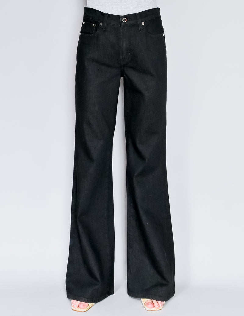 RALPH LAUREN Collection Black 455 Wide-Leg Jeans (29)