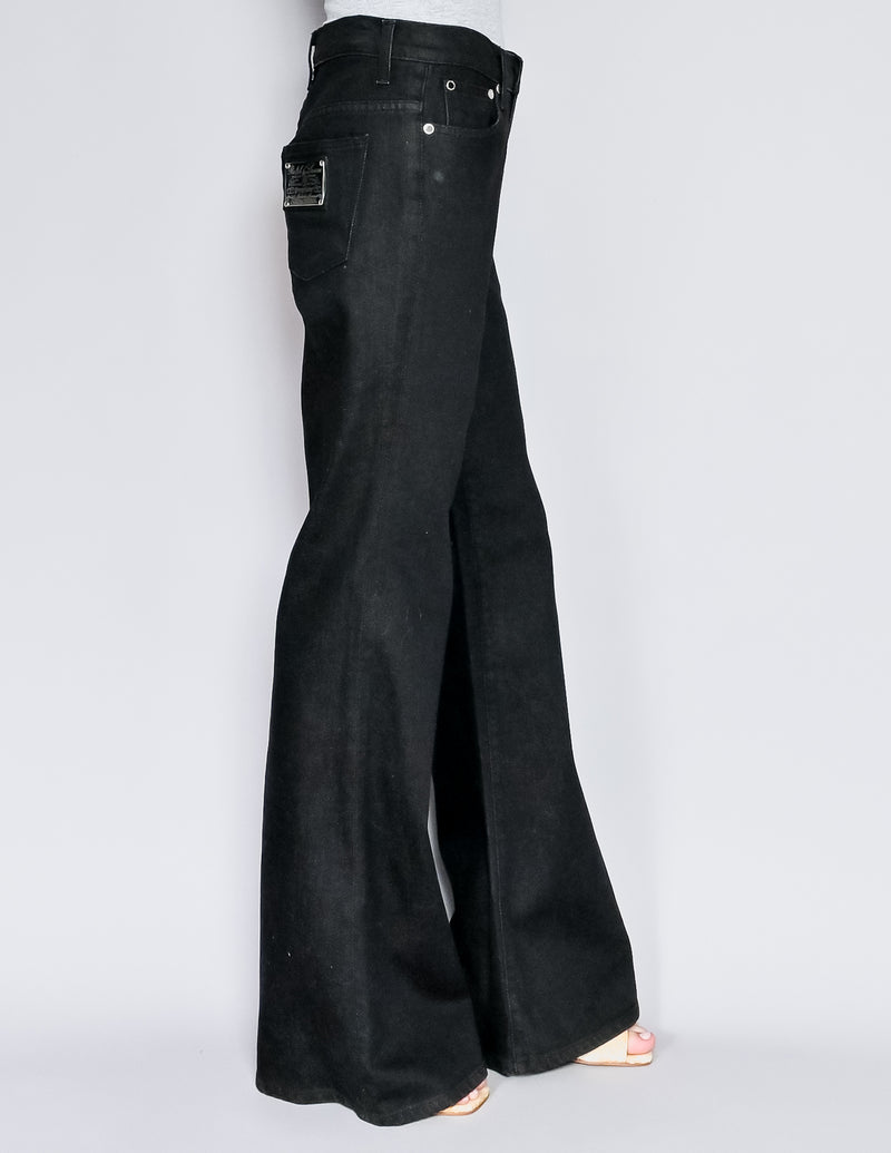 RALPH LAUREN Collection Black 455 Wide-Leg Jeans (29)