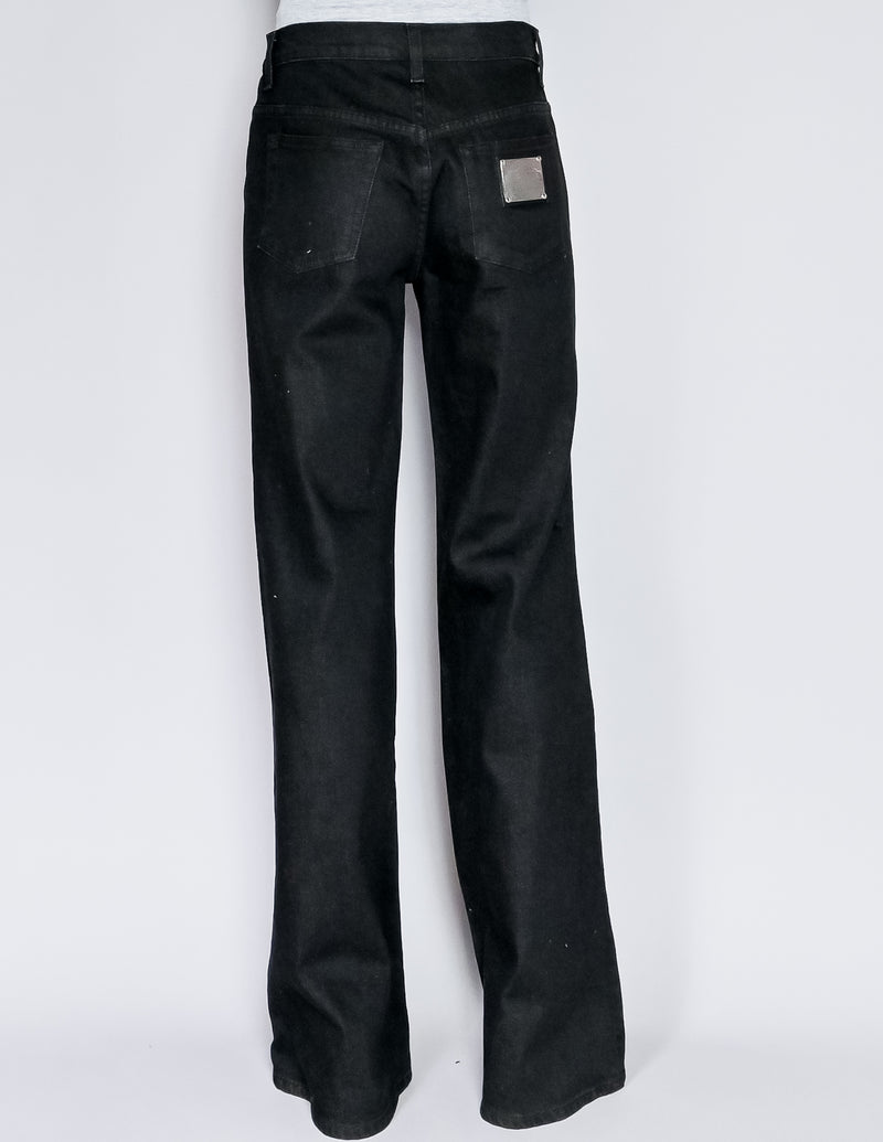 RALPH LAUREN Collection Black 455 Wide-Leg Jeans (29)