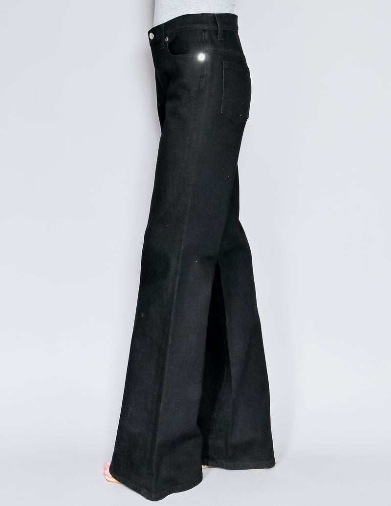 RALPH LAUREN Collection Black 455 Wide-Leg Jeans (29)