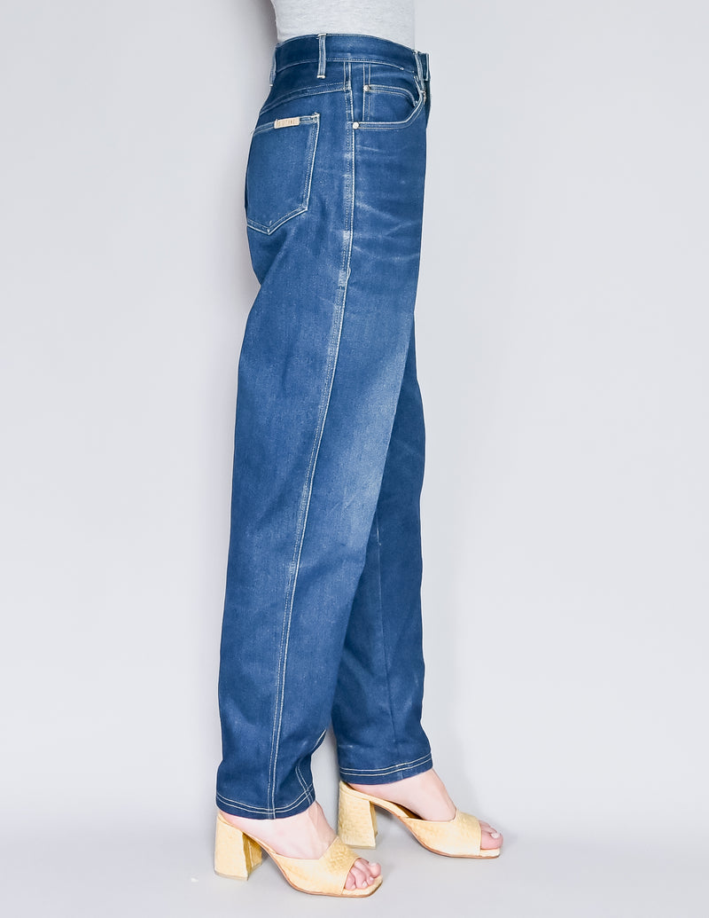 VINTAGE P.S. Gitano High-Waist Straight-Leg Indigo Jeans (28" waist)