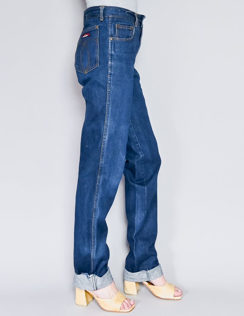 VINTAGE Jordache High-Rise Straight-Leg Jeans (32 Long)