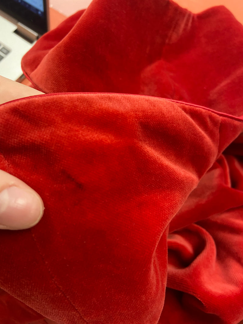 VINTAGE Laura Ashley Red Velvet Midi Dress (XS-S)