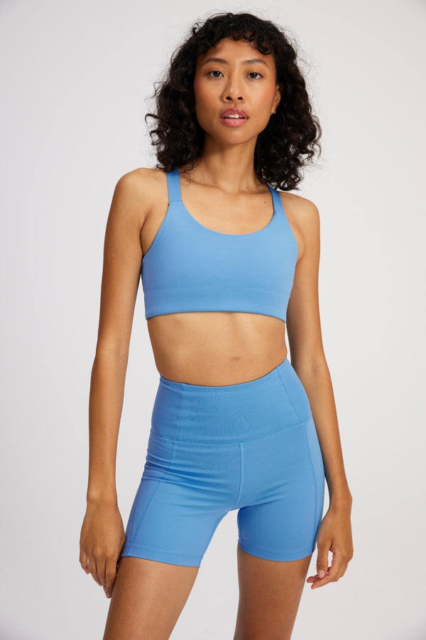 GIRLFRIEND COLLECTIVE Lou V-Back Bra Haze FINAL SALE