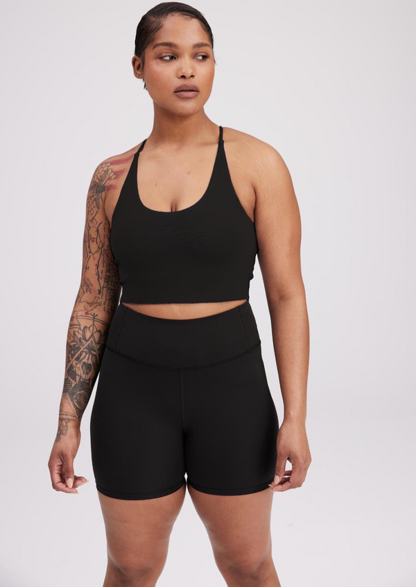 GIRLFRIEND COLLECTIVE FLOAT Ultralight Run Short in Black FINAL SALE