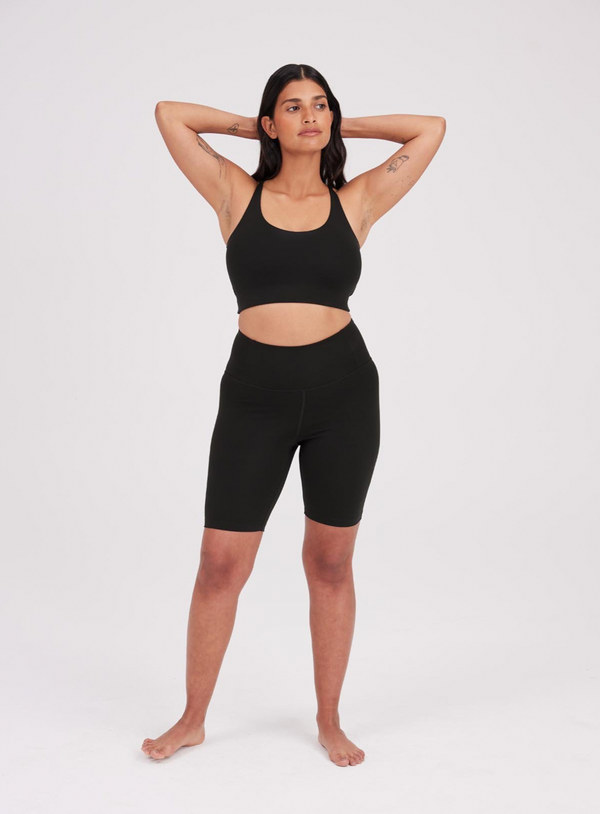 GIRLFRIEND COLLECTIVE FLOAT Ultralight Bike Short in Black FINAL SALE