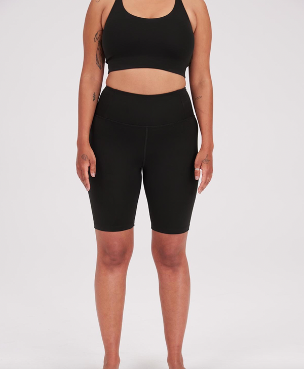 GIRLFRIEND COLLECTIVE FLOAT Ultralight Bike Short in Black FINAL SALE