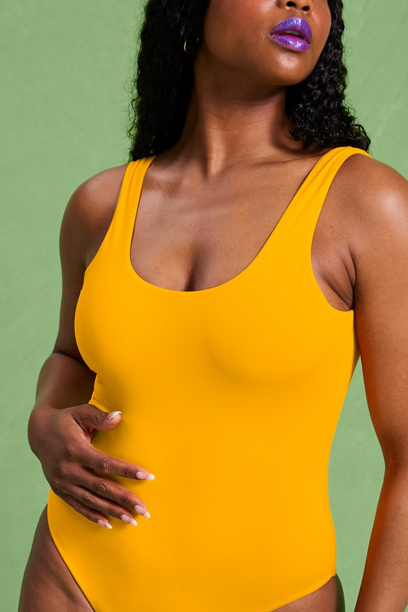 GIRLFRIEND COLLECTIVE Whidbey One Piece Swimsuit in Spritz