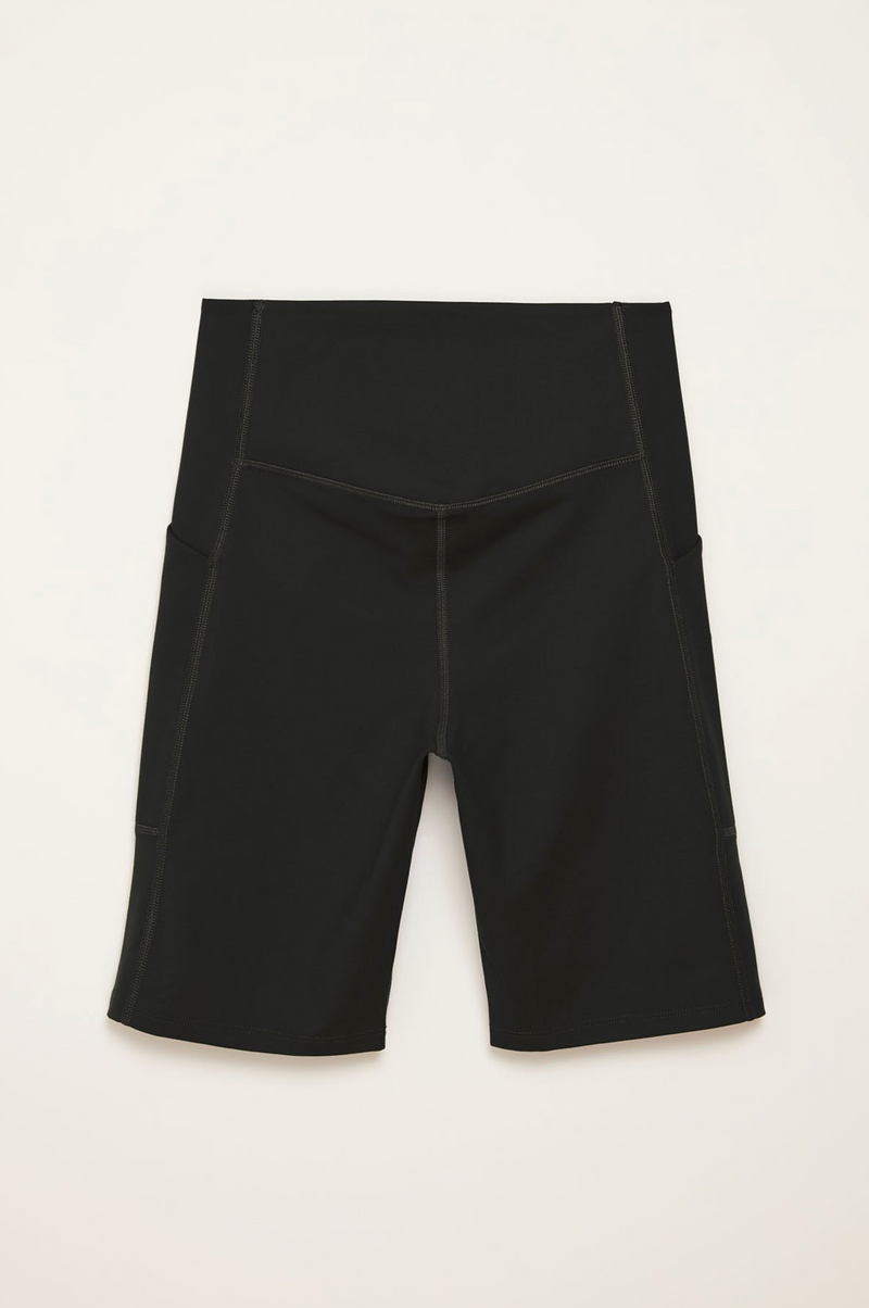 GIRLFRIEND COLLECTIVE High-Rise Pocket Bike Short Black FINAL SALE