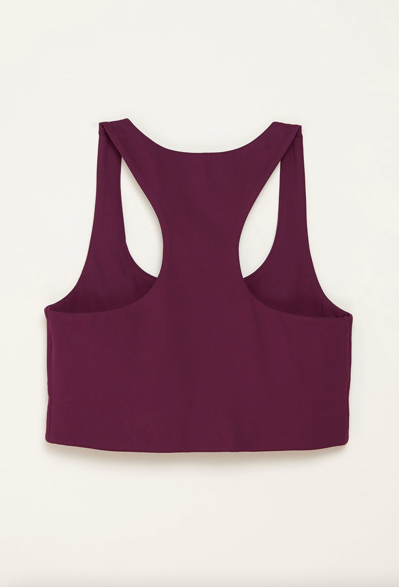 GIRLFRIEND COLLECTIVE Paloma Workout Bra in Plum FINAL SALE