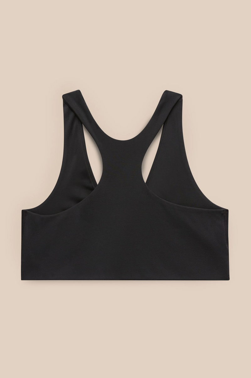 GIRLFRIEND COLLECTIVE May Crossover Nursing Bra in Black FINAL SALE