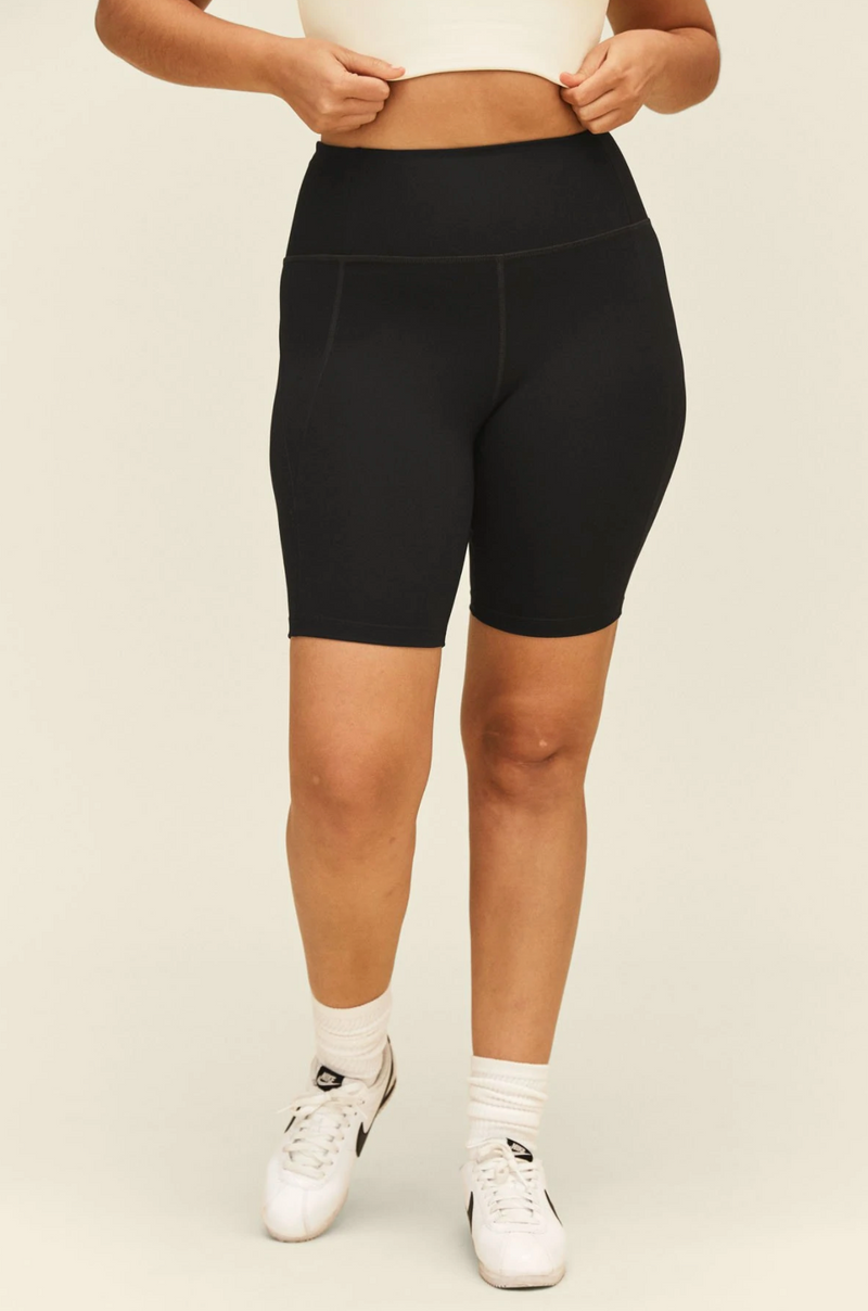 GIRLFRIEND COLLECTIVE High-Rise Bike Short Black FINAL SALE