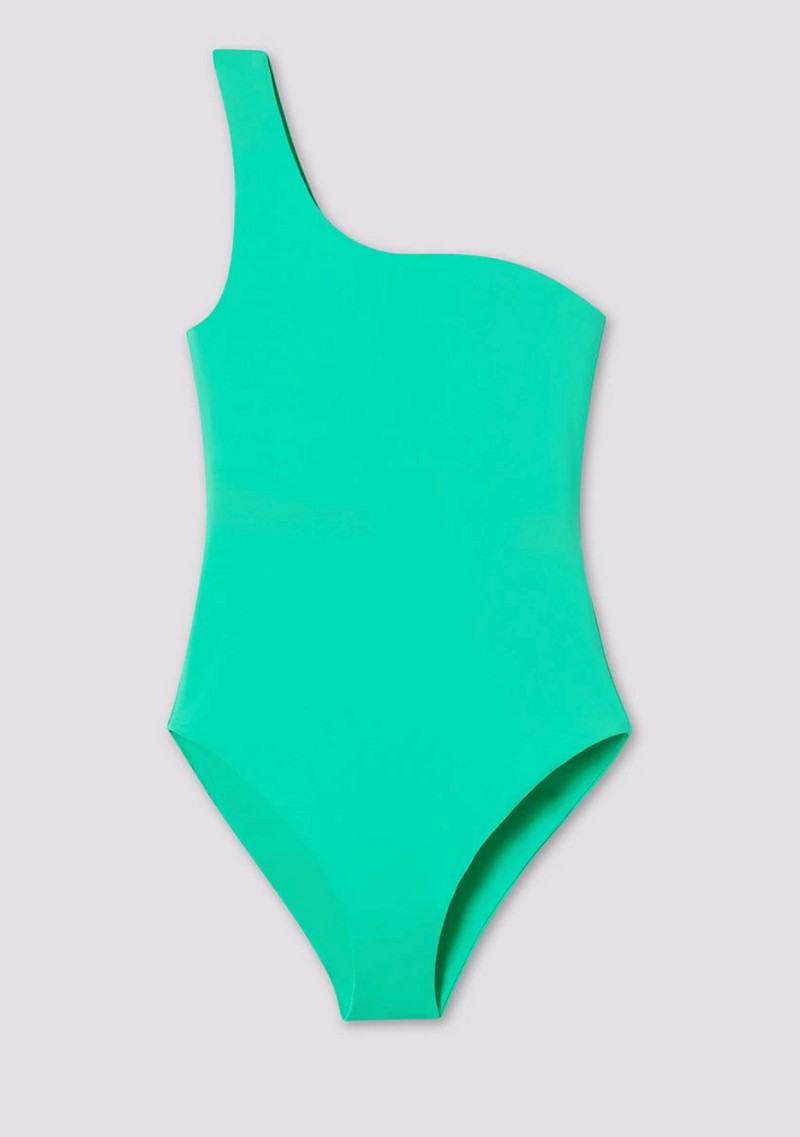 GIRLFRIEND COLLECTIVE Oasis One Piece Aqua Swimsuit FINAL SALE